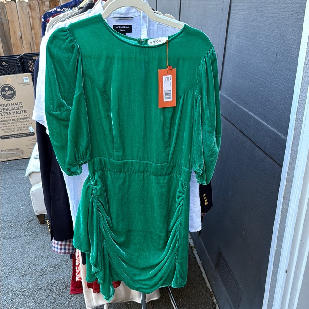 RHODE Vibrant Emerald Dress
